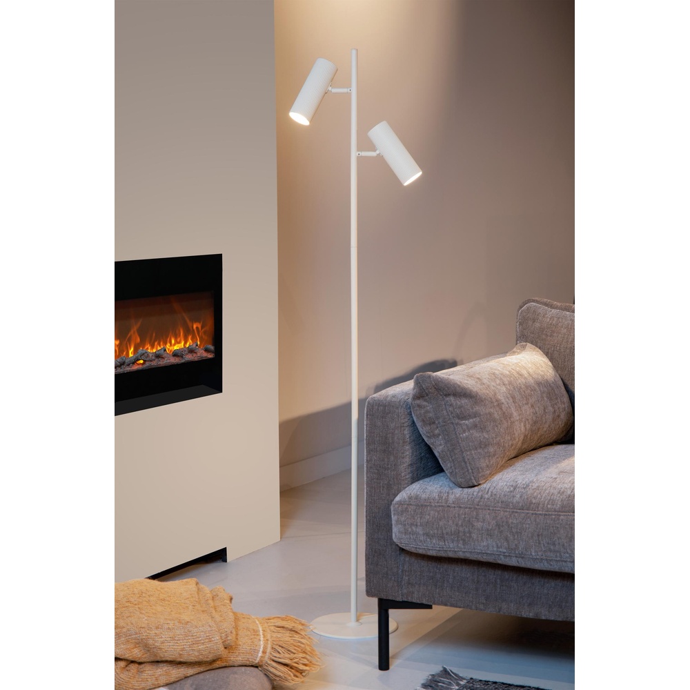 Lucide VloerlampClubs wit - 09739/02/31